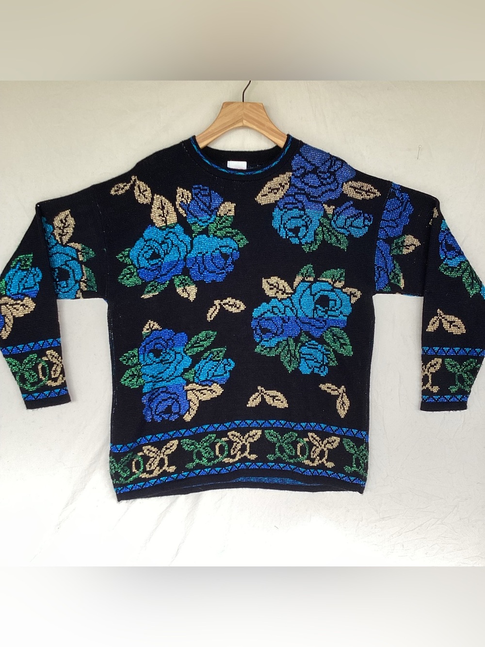 Vintage 1980s Holiday time ugly Christmas sweater made in USA